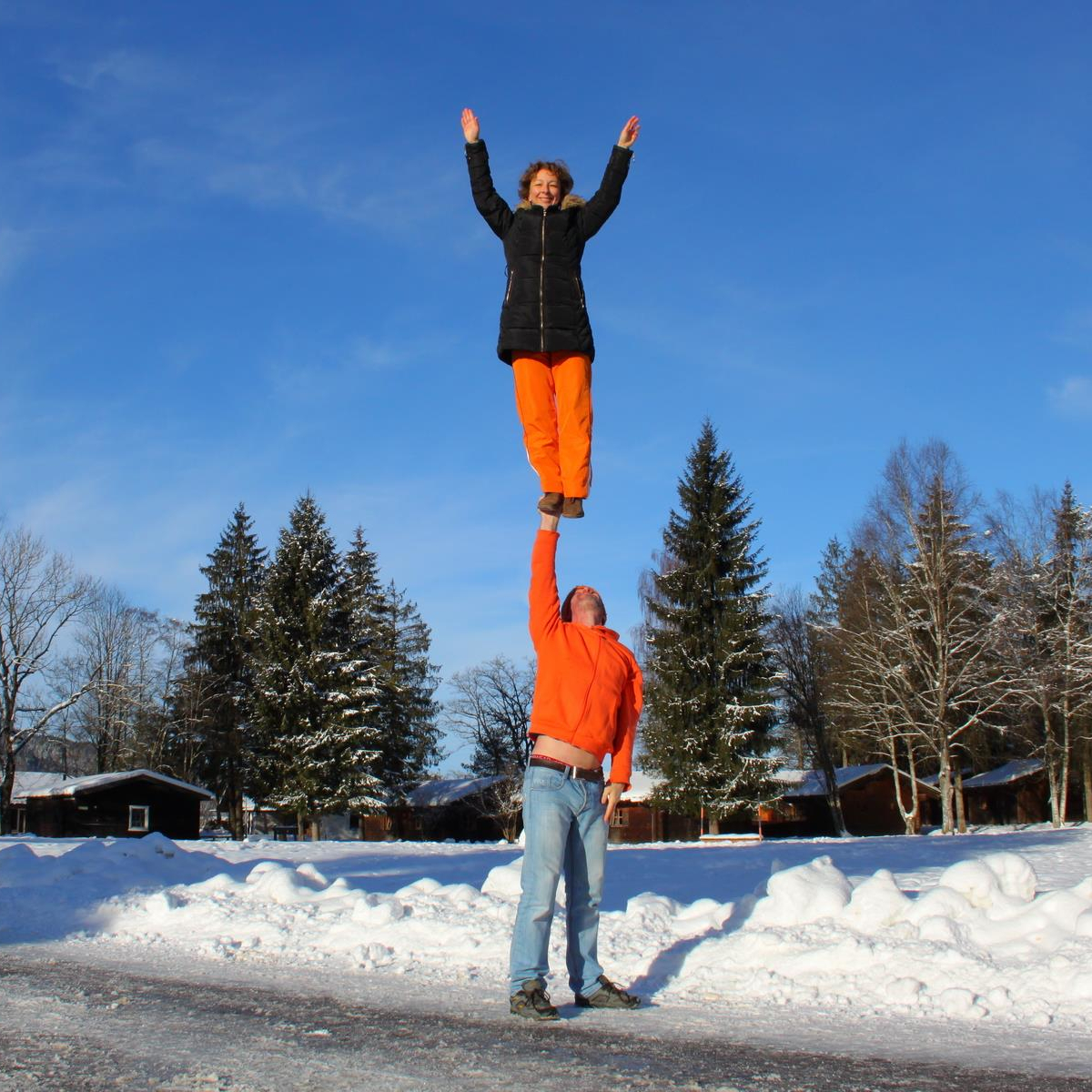 Wybren and Trudi at the Winter Acro 2022
